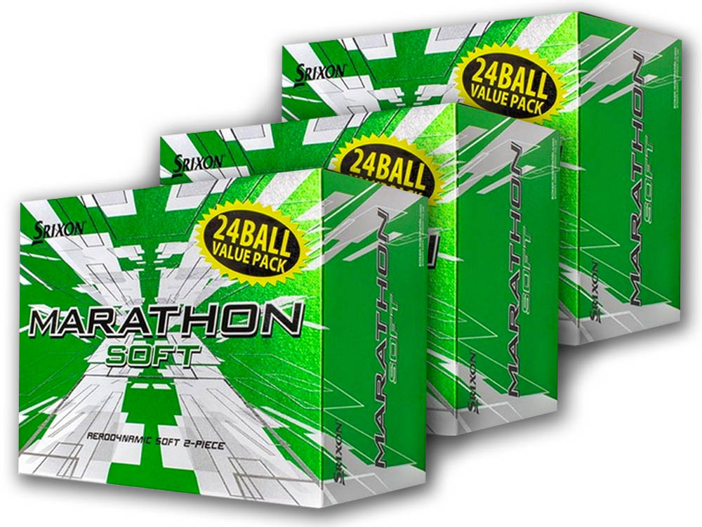 Srixon Marathon Soft Golf Balls 6 Dozen White Mens eBay